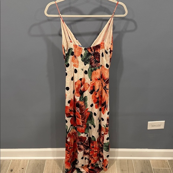 Farm Rio Riviera Eyelet Maxi Dress Size 6 - Picture 8 of 8